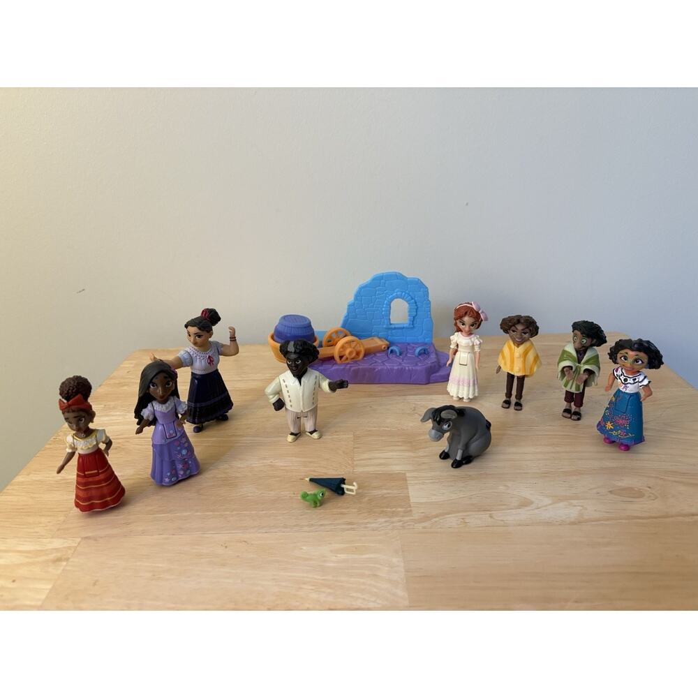 Disney Encanto Figures 3" Lot of 13 with Accessories Bendable Cake Toppers
